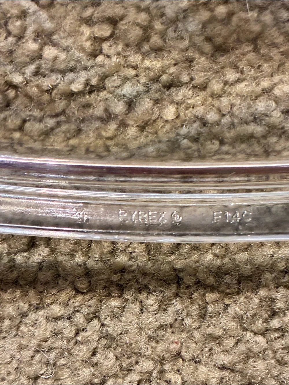 Replacement Pyrex Oval Glass Lid Inner Lip 11 3/4 Pyrex F 14 C for Slow Cooker
